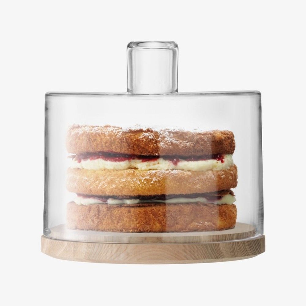 LSA Lotta Cake/Cheese Glass Dome and Ash Base