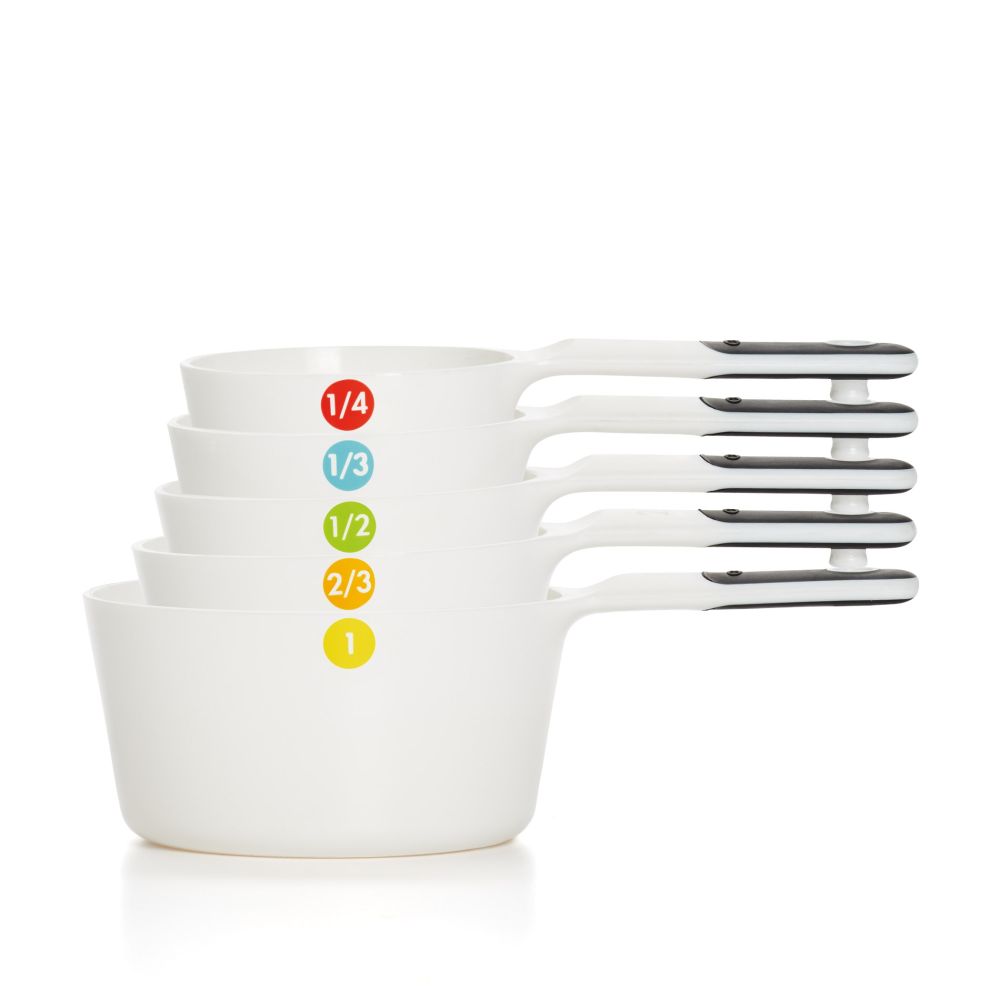 6Piece Plastic Measuring Cups (White) OXO Everything Kitchens