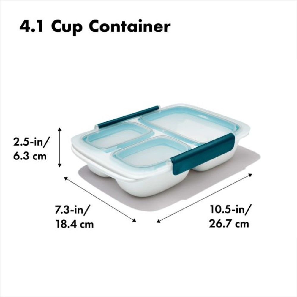 Prep  Go Meal Leakproof Divided Container 4.1 cup OXO Everything  Kitchens