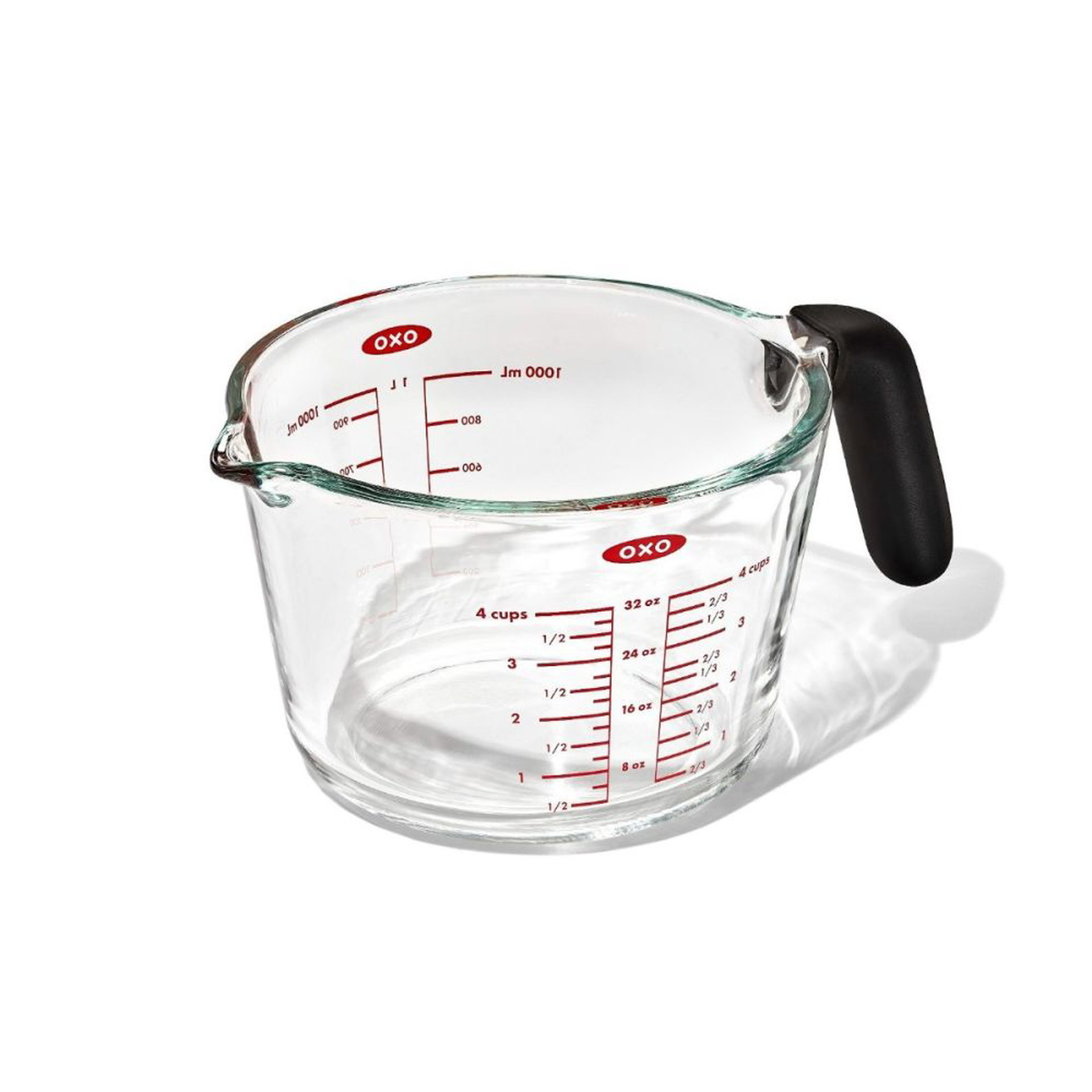 Borosilicate Glass Wet and Dry Measuring Cup with Oversized