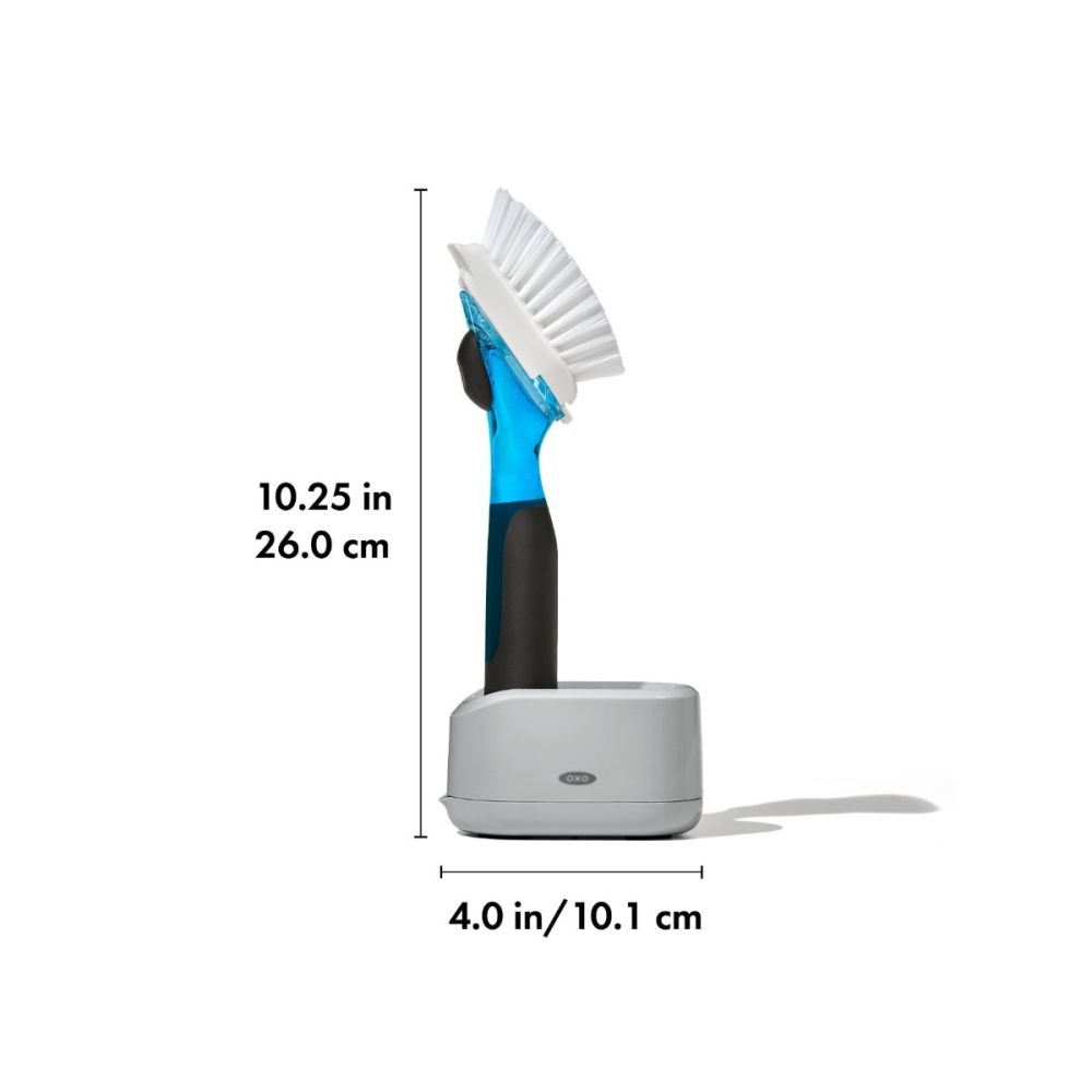 Good Grips Soap Dispensing Dish Brush Storage Set OXO Everything Kitchens