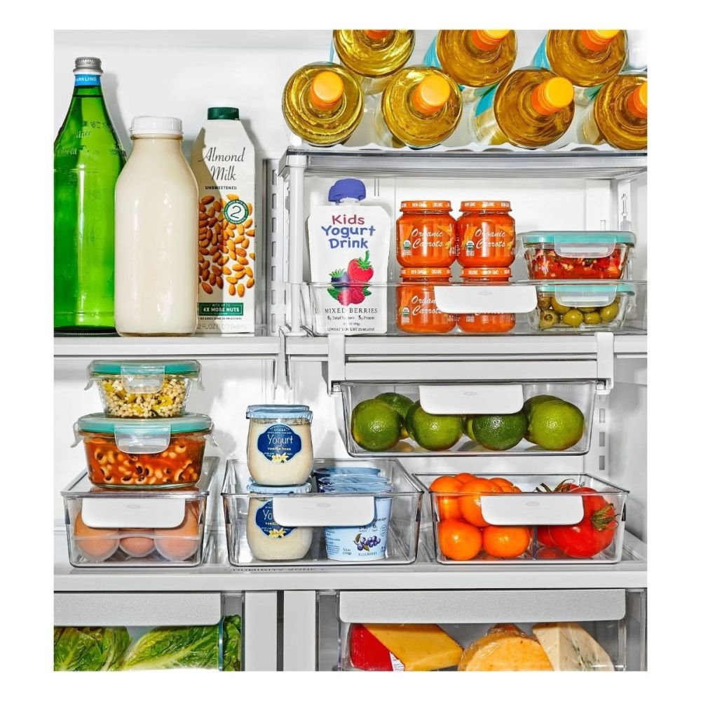 OXO Refrigerator Organization: Adjustable Refrigerator Storage Bin 