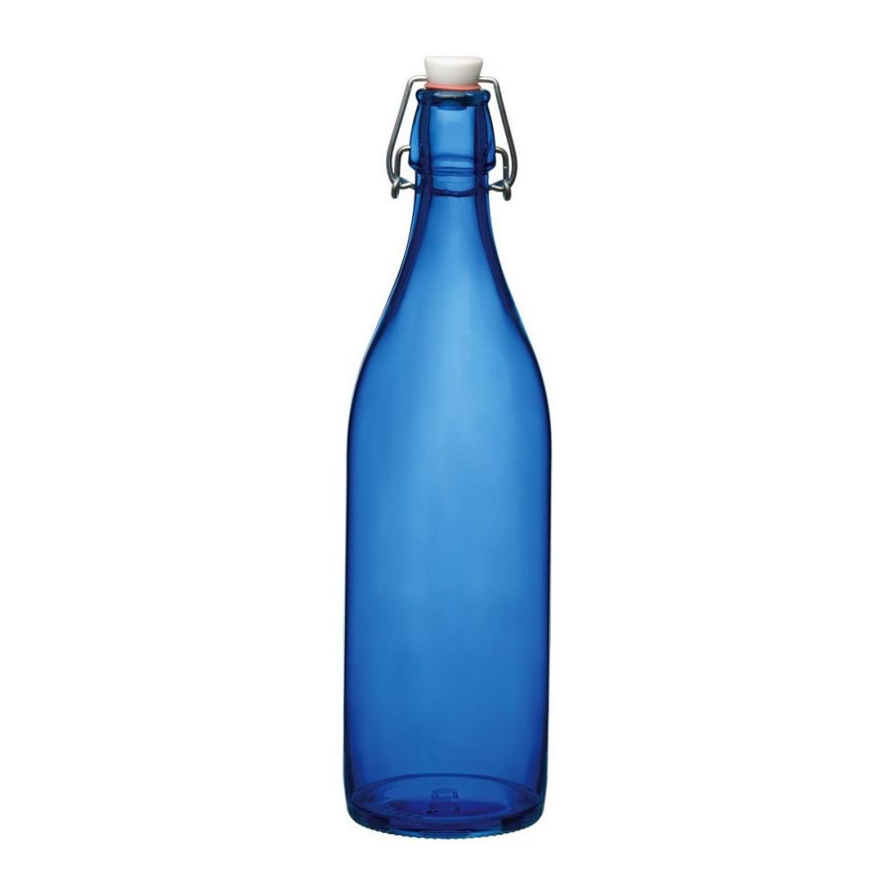 33.75oz Swing Top Giara Glass Bottles (6-Pack) - Navy