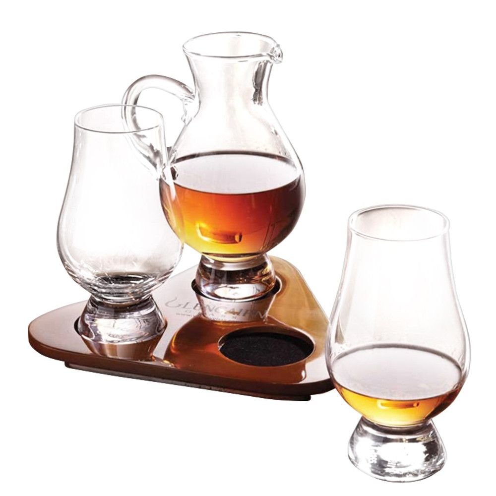 True Spirit Tasting Flight Kit, Liquor Glasses with Wooden Serving Tray for  Scotch, Whiskey, Brandy, Set of 3 5 Oz Tumblers, 1 Board 