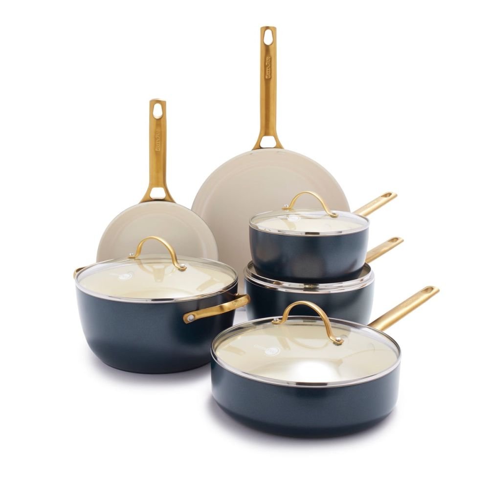 KitchenAid Hard Anodized Ceramic Cookware Set, 10-piece