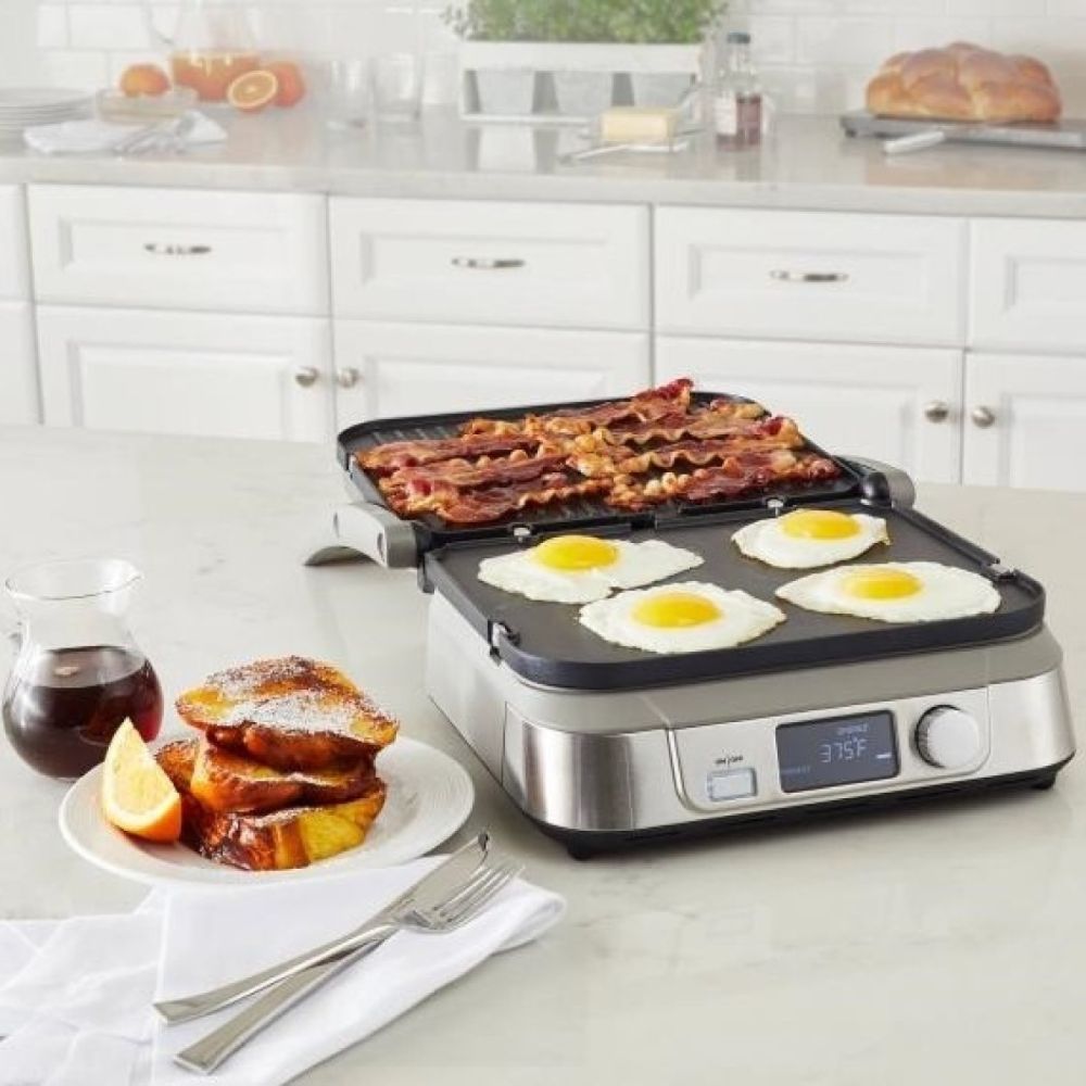 Brushed Stainless Steel Griddler Five Cuisinart Everything Kitchens