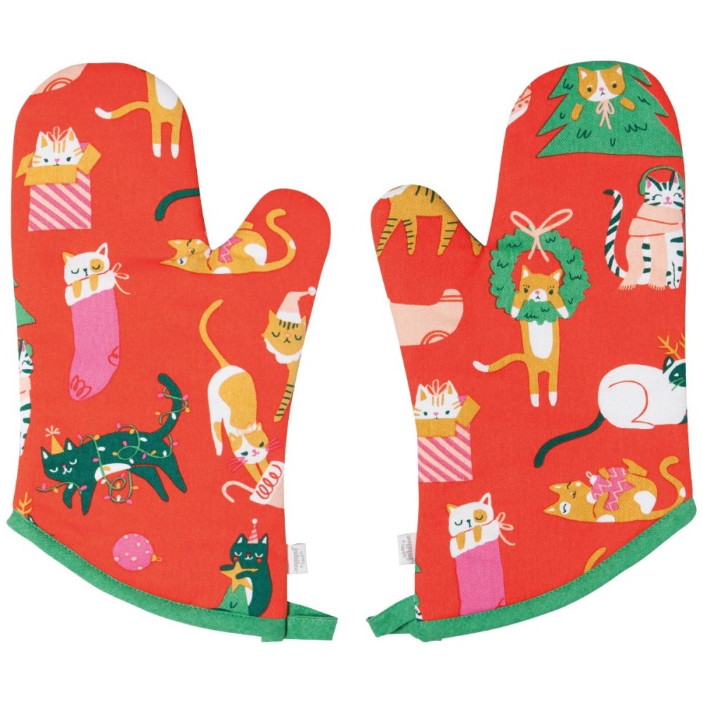 Oven Mitts (Set of 2) (Let It Meow) | Danica Jubilee | Everything