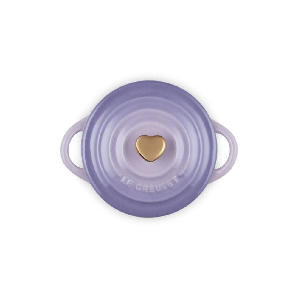 8oz Round Mini Cocotte with Gold Heart Knob (Provence) | Le