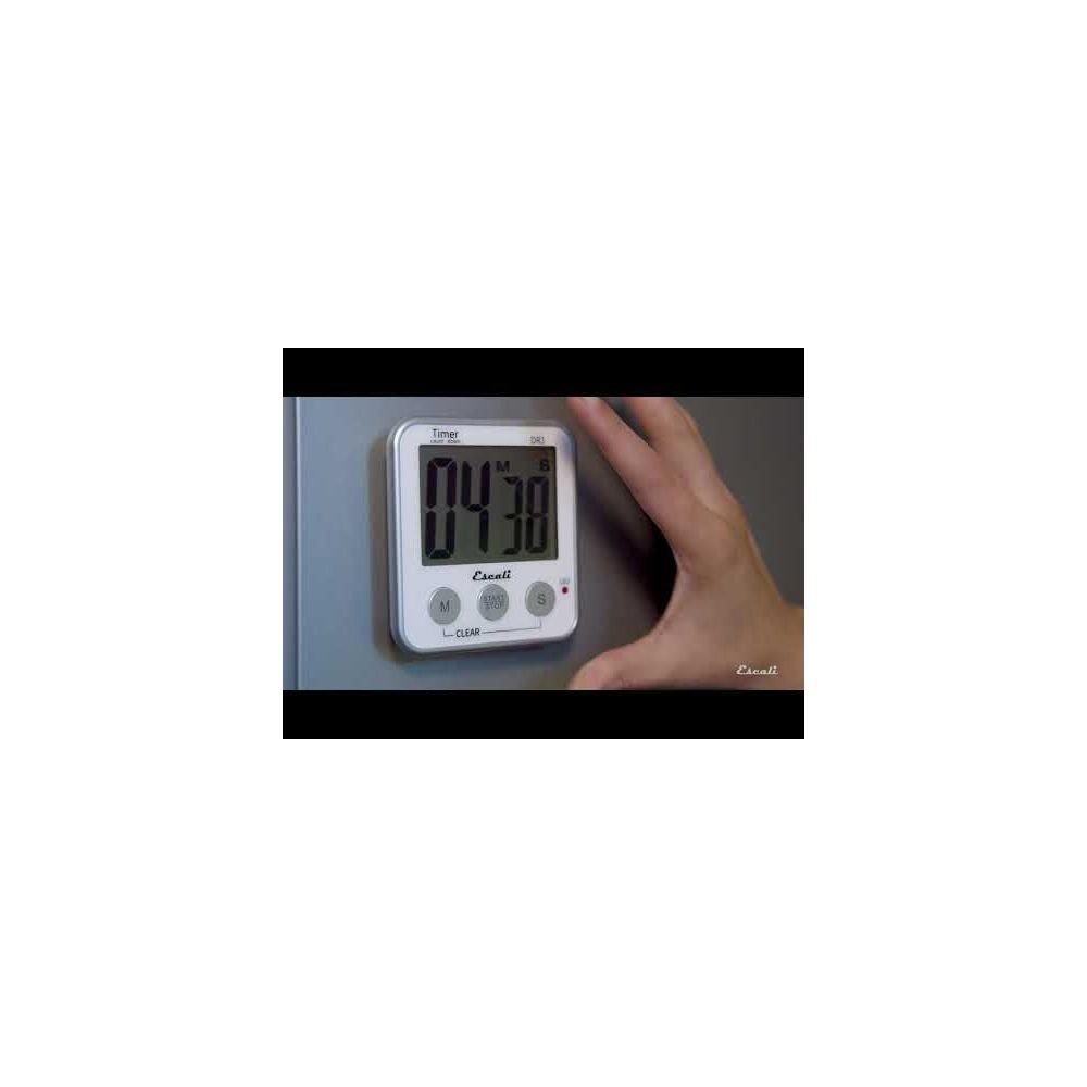 Escali Touch Screen Thermometer & Timer - Black