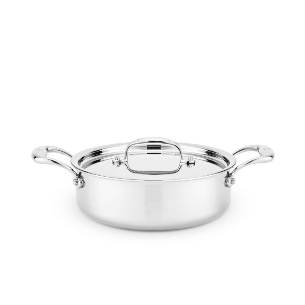 2.5 Qt. Stainless Steel Sauteuse with Lid
