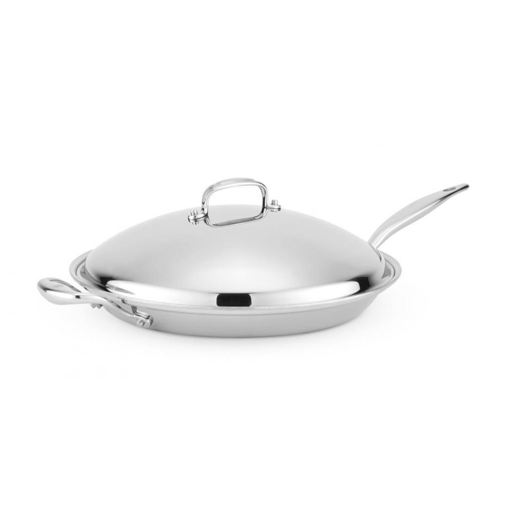 13.5 Stainless Steel French Skillet with Lid