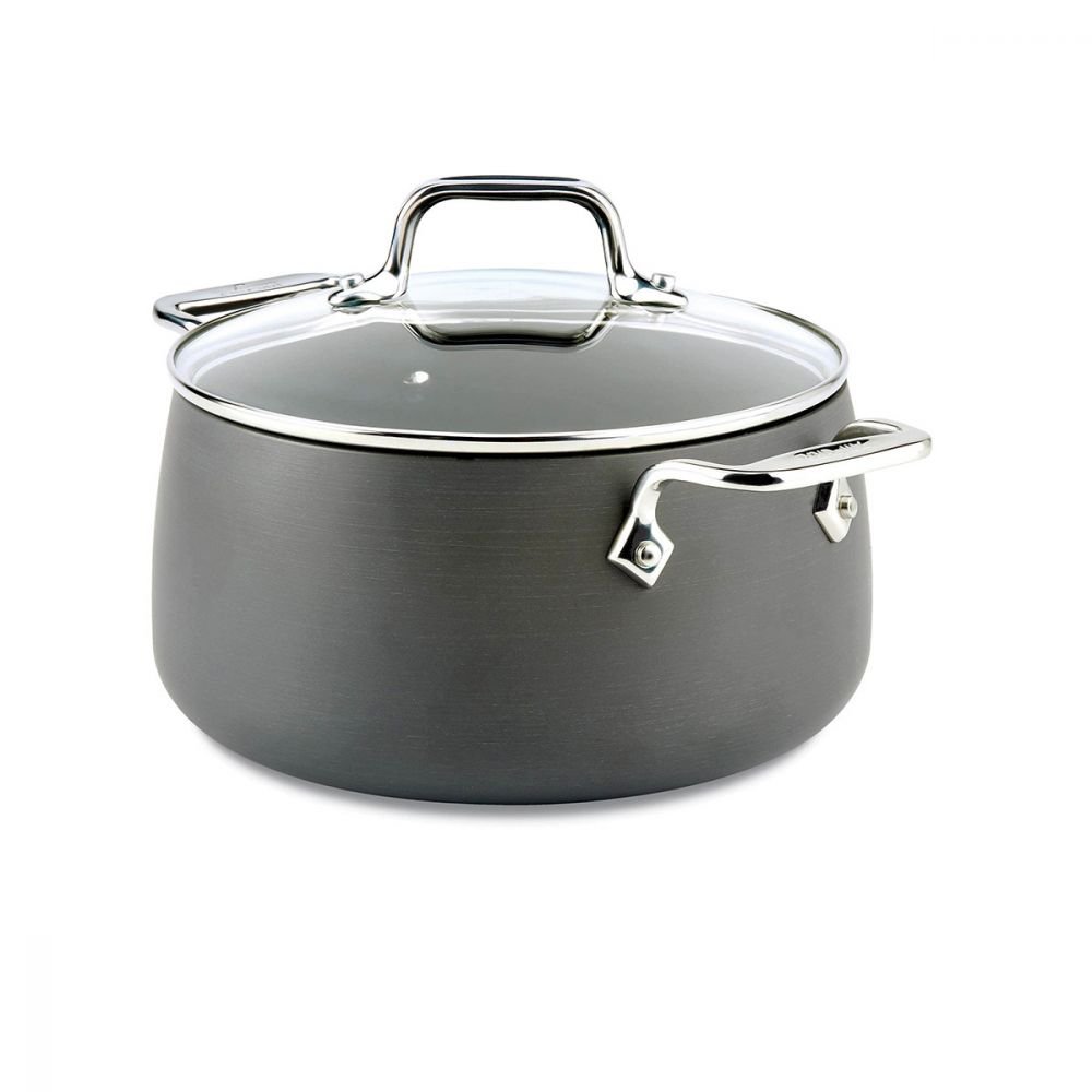 All-Clad HA1 Hard-Anodized Nonstick Fry Pan with Lid