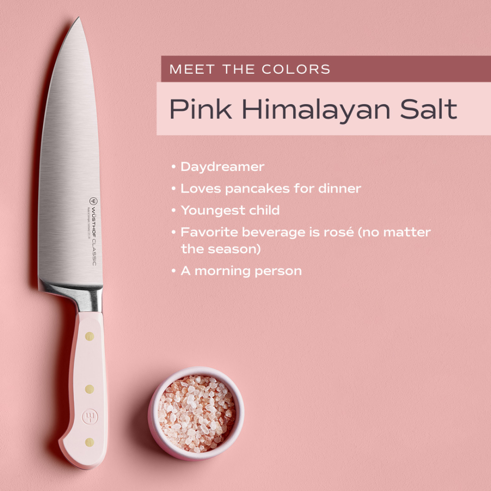 Classic Color 8-Piece Knife Block Set - Pink Himalayan Salt