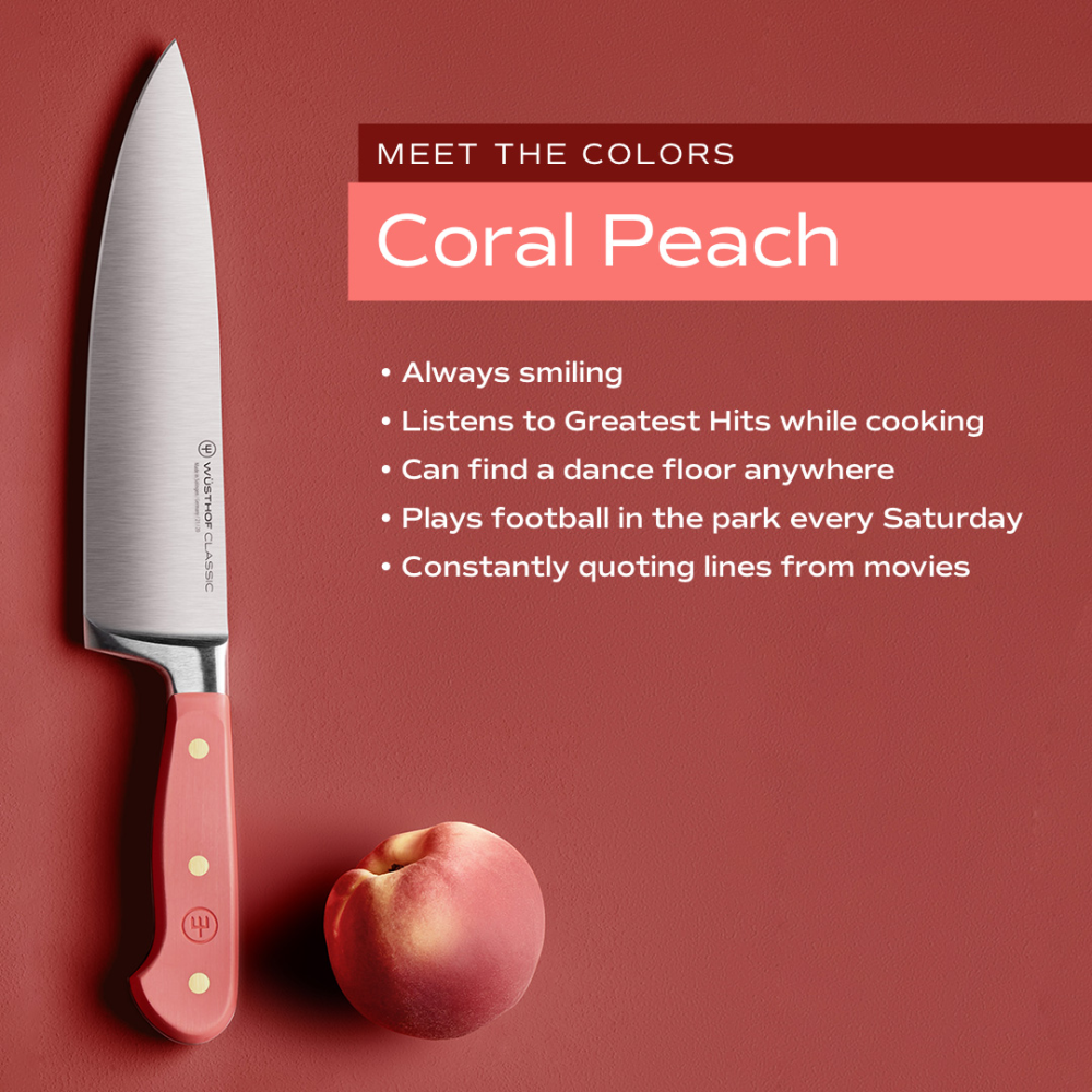 Classic Color 8-Piece Knife Block Set - Coral Peach | WÜSTHOF