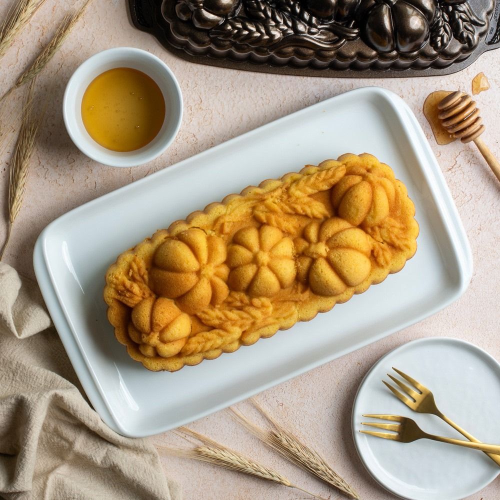 Wheat & Pumpkin Loaf Pan | Nordic Ware | Everything Kitchens