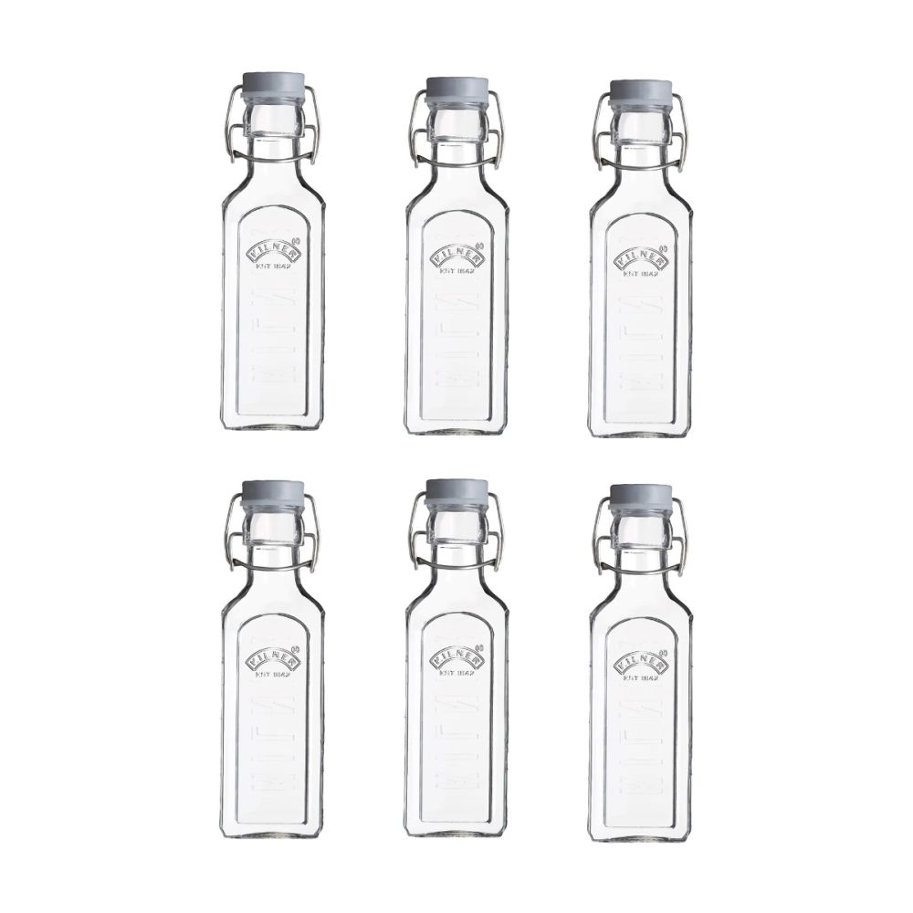 10oz Clip Top Glass Bottles (Set of 6) | Kilner | Everything Kitchens