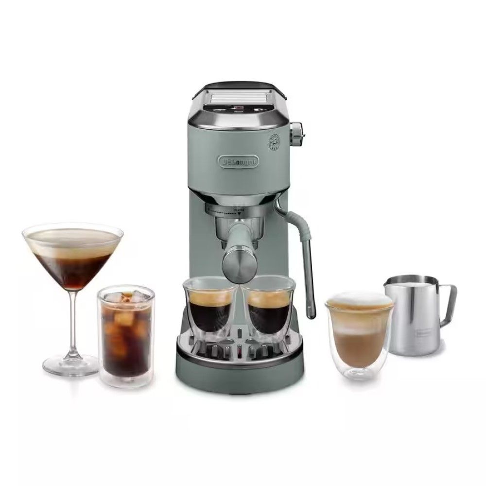 Dedica Duo Espresso Machine with Cold Brew & Frothing Wand (Green