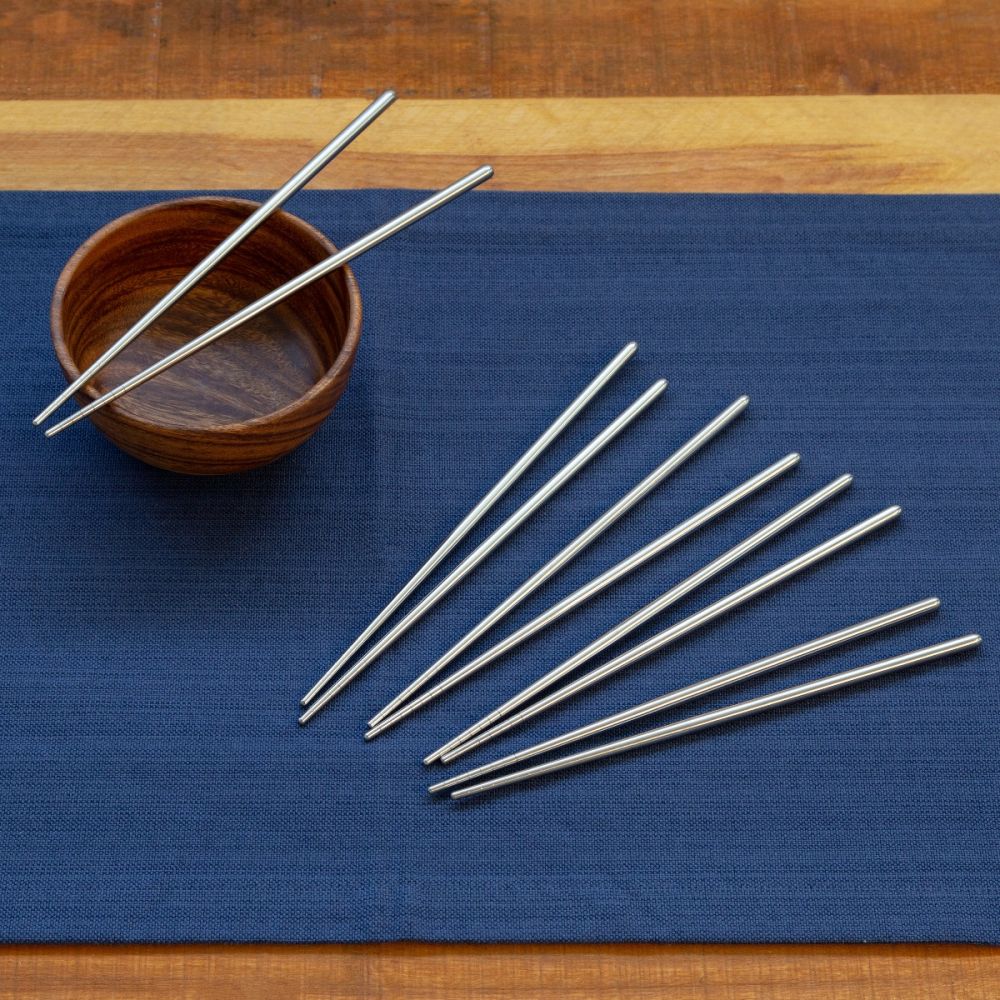 Reusable Stainless Steel Chopsticks Set of 10 | Joyce Chen
