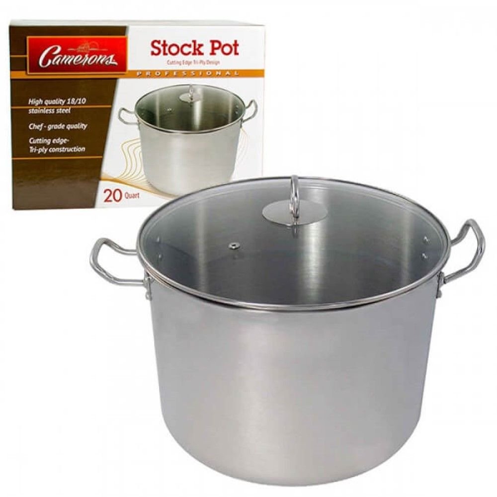  Nordic Ware Stock Pot, 20-Quart, Black: Large Nonstick Stock Pot:  Home & Kitchen