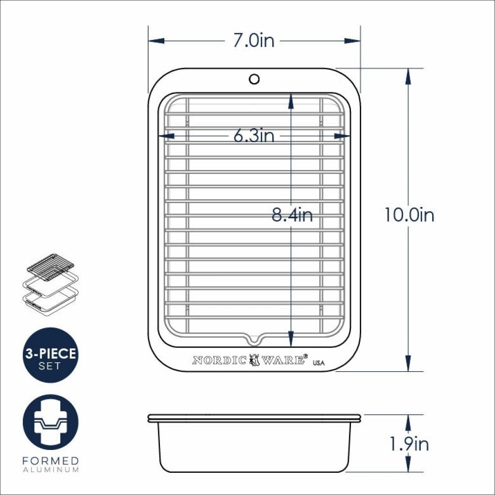 3-Piece Broil & Bake Set, Nordic Ware