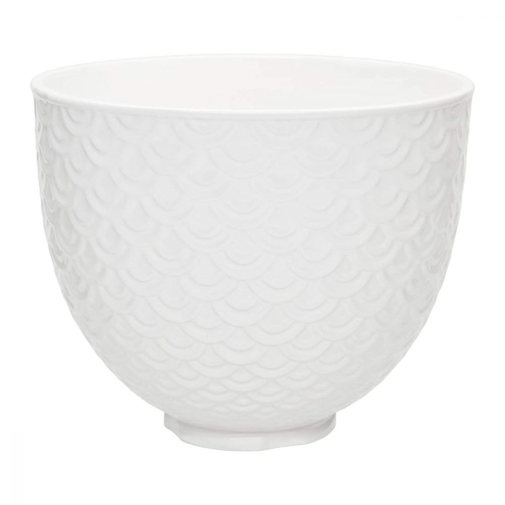  Mixing Ceramic Bowls fit kitchenaid stand mixer bowl 5 quart  Tilt-Head Stand Mixer Bowl-Three-dimensional lace white: Home & Kitchen