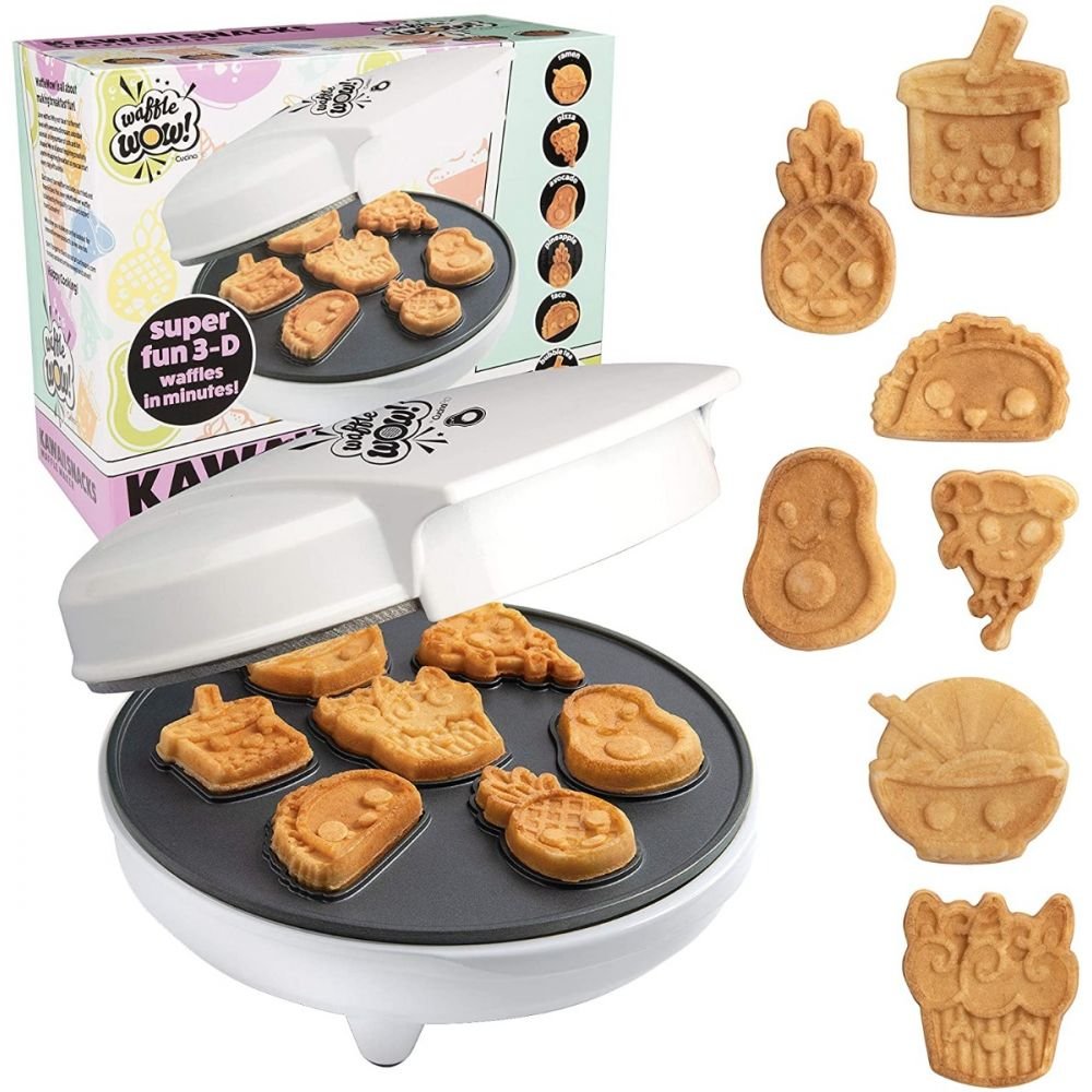 Animal Mini Waffle Maker- Makes 7 Fun, Different Shaped Pancakes - Electric  N