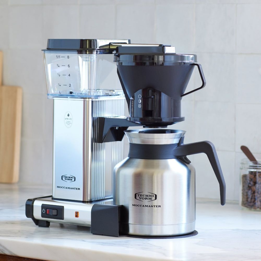 KBTS Manual-Adjust Drip-Stop 32oz Coffee Maker - Polished Silver