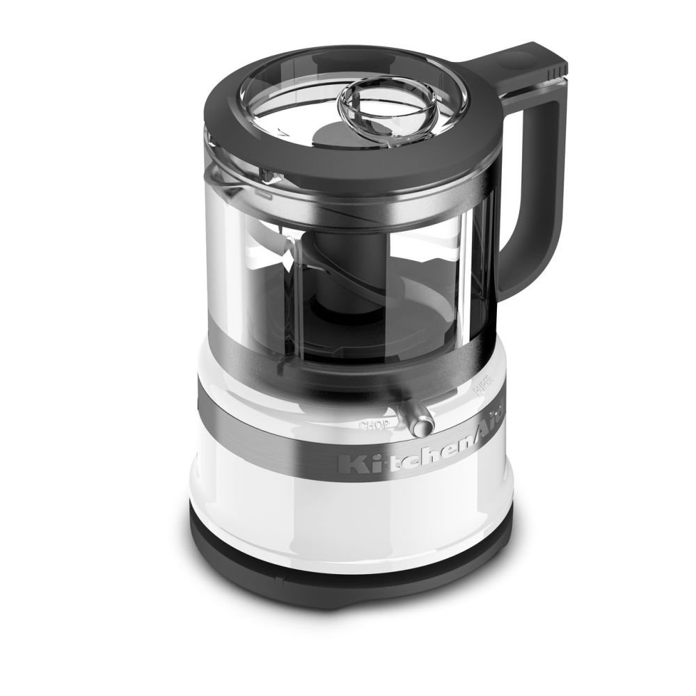 KitchenAid White Cordless 5-Cup Mini Food Processor Chopper +