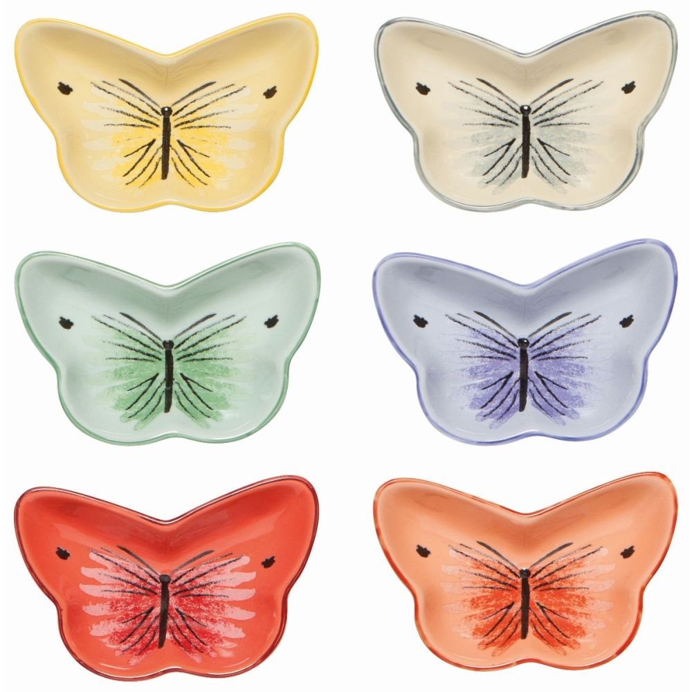 Now Designs by Danica 2oz Pinch Bowls (Set of 6) | Morning Meadow  Butterflies