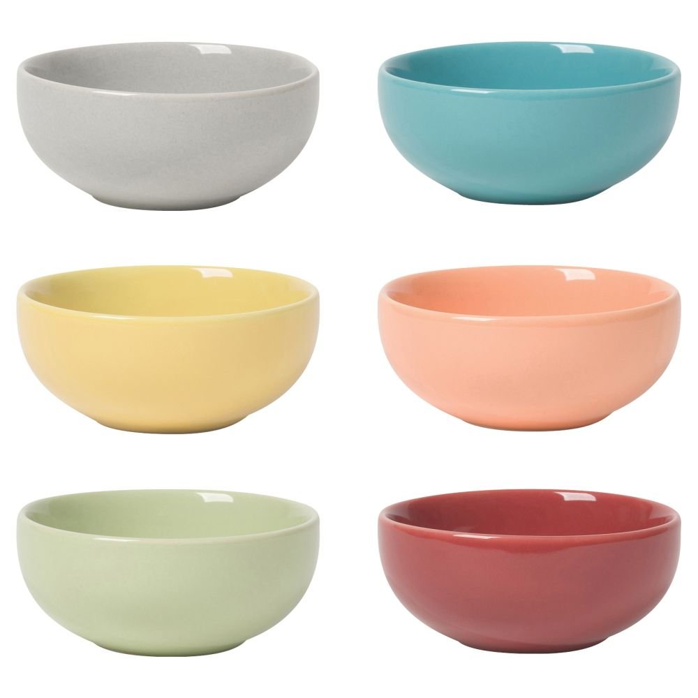 Now Designs Pinch Bowls | Dots Black | Set of 6