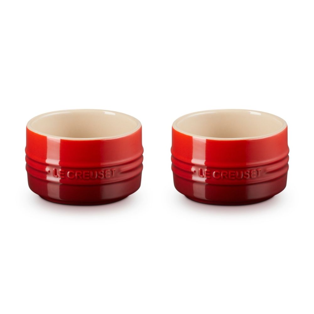 7oz Straight Walled Ramekin Set of 2 (Cerise) | Le Creuset