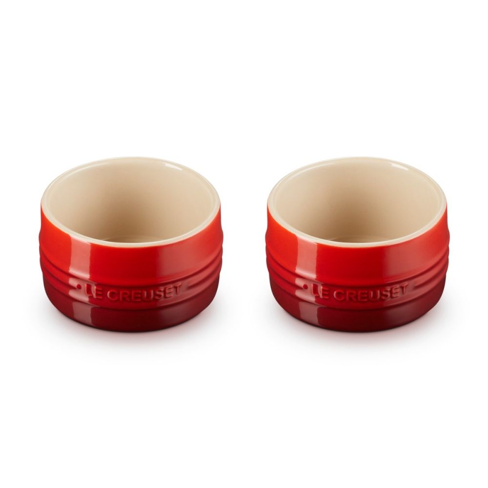7oz Straight Walled Ramekin Set of 2 (Cerise) | Le Creuset