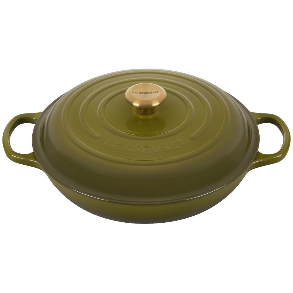 今年人気のブランド品や Stainless with Braiser Signature Qt. 3.5 Steel (Olive Knob 調理器具