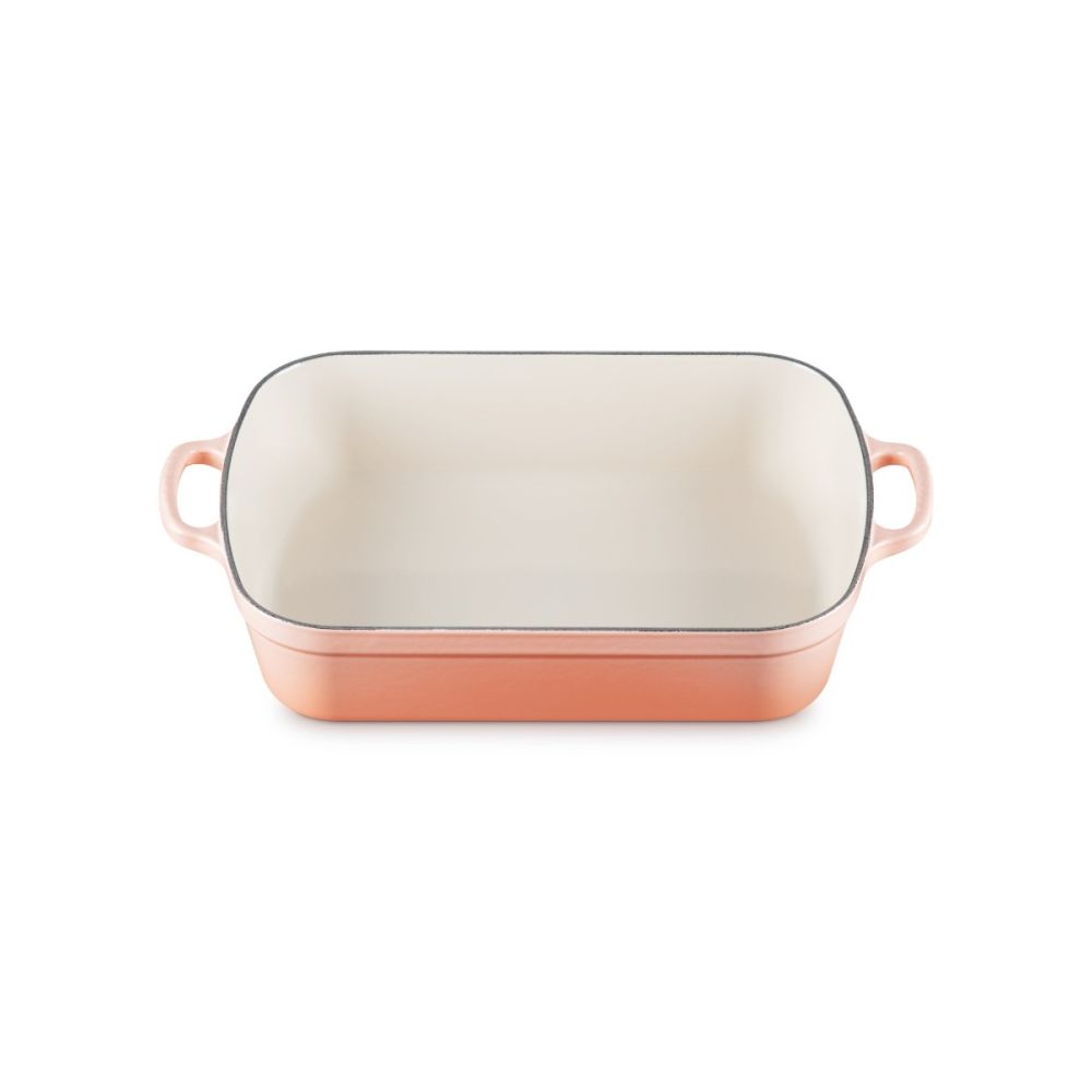 5.25 Qt. Rectangular Signature Cast Iron Roaster (Pêche) | Le