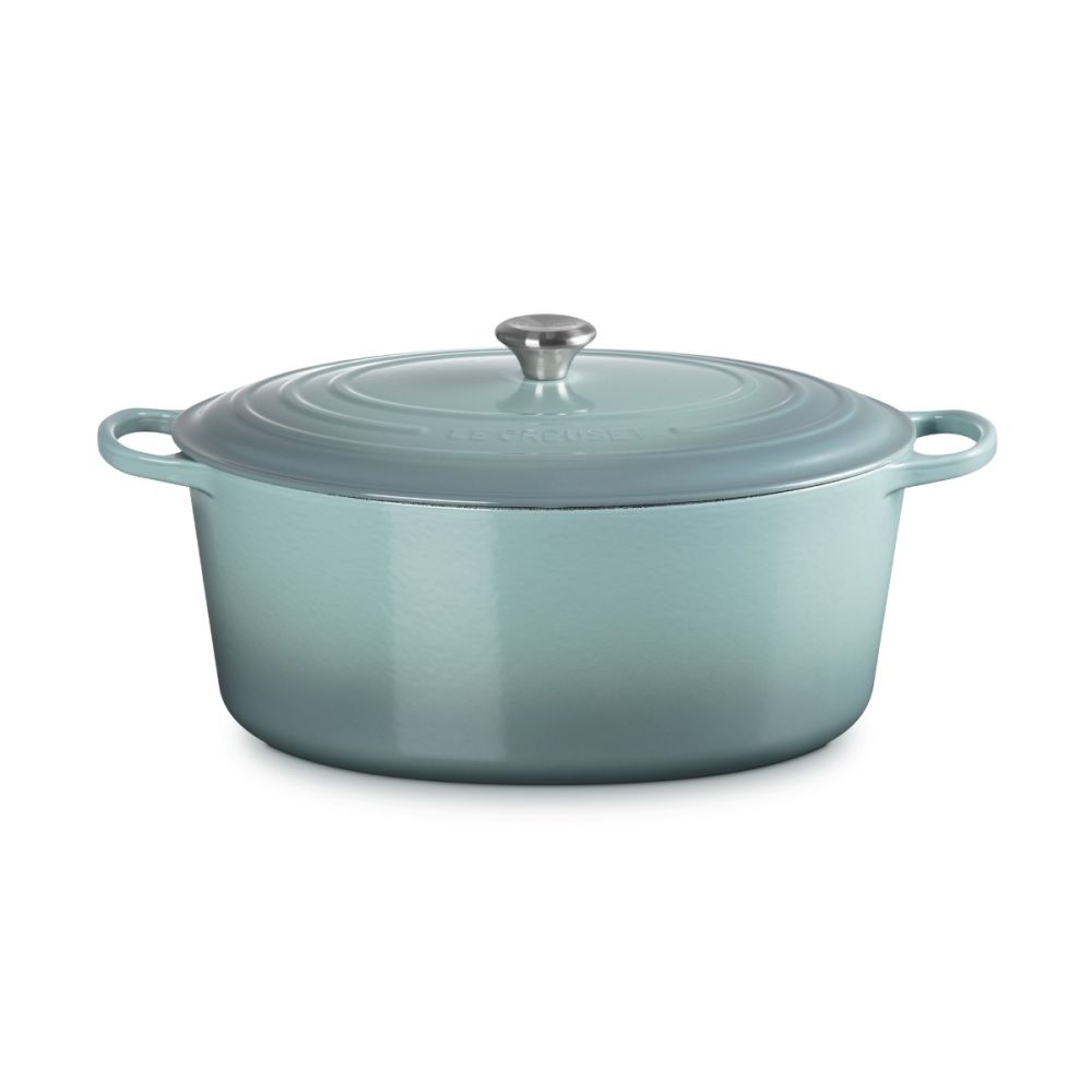 Sea Salt Blue Signature Qt Oval Dutch Oven Le Creuset