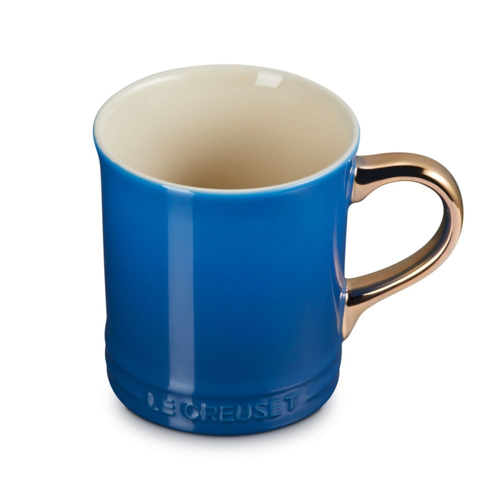 Gold Metallic Handle 14oz Mug - Marseille | Le Creuset