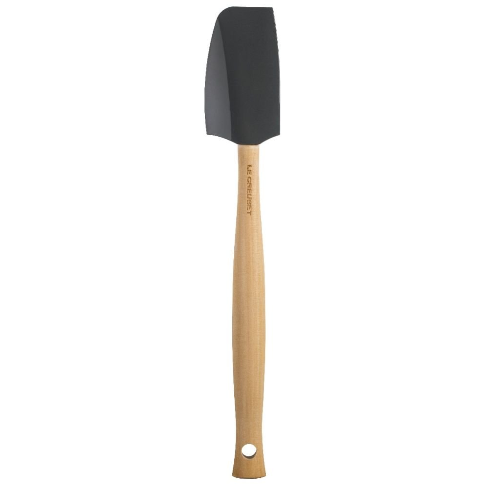 spatula, silicone & wood handle oyster
