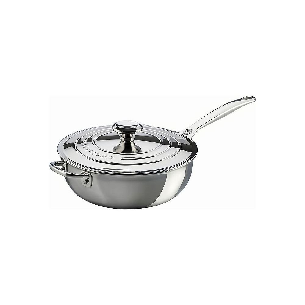 Le Creuset Signature Stainless Steel Stock Pot with Lid 24