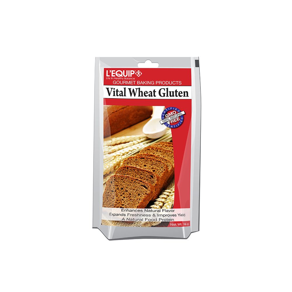 Vital Wheat Gluten, Case of Six 16oz Bags, L'Equip