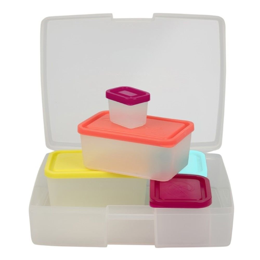 Bento Box 6-Piece Lunch Box Set (Night & Pear), Bentology