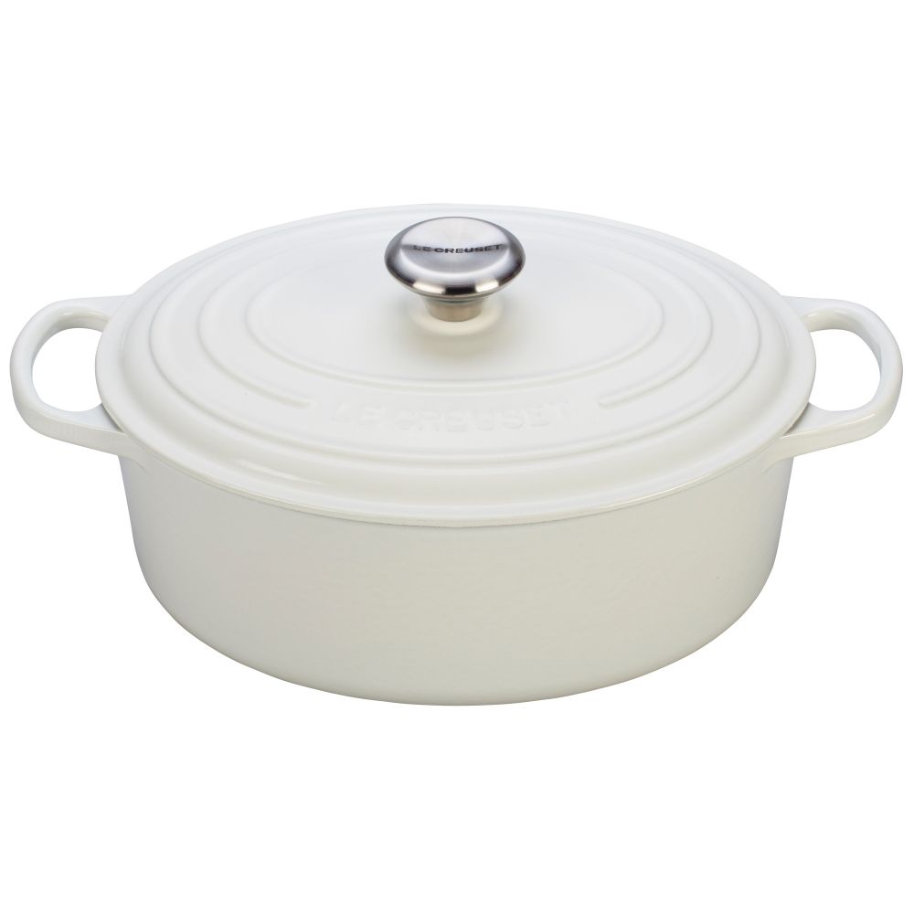 Le Creuset 5 qt. Signature Oval Dutch Oven - White | Everything