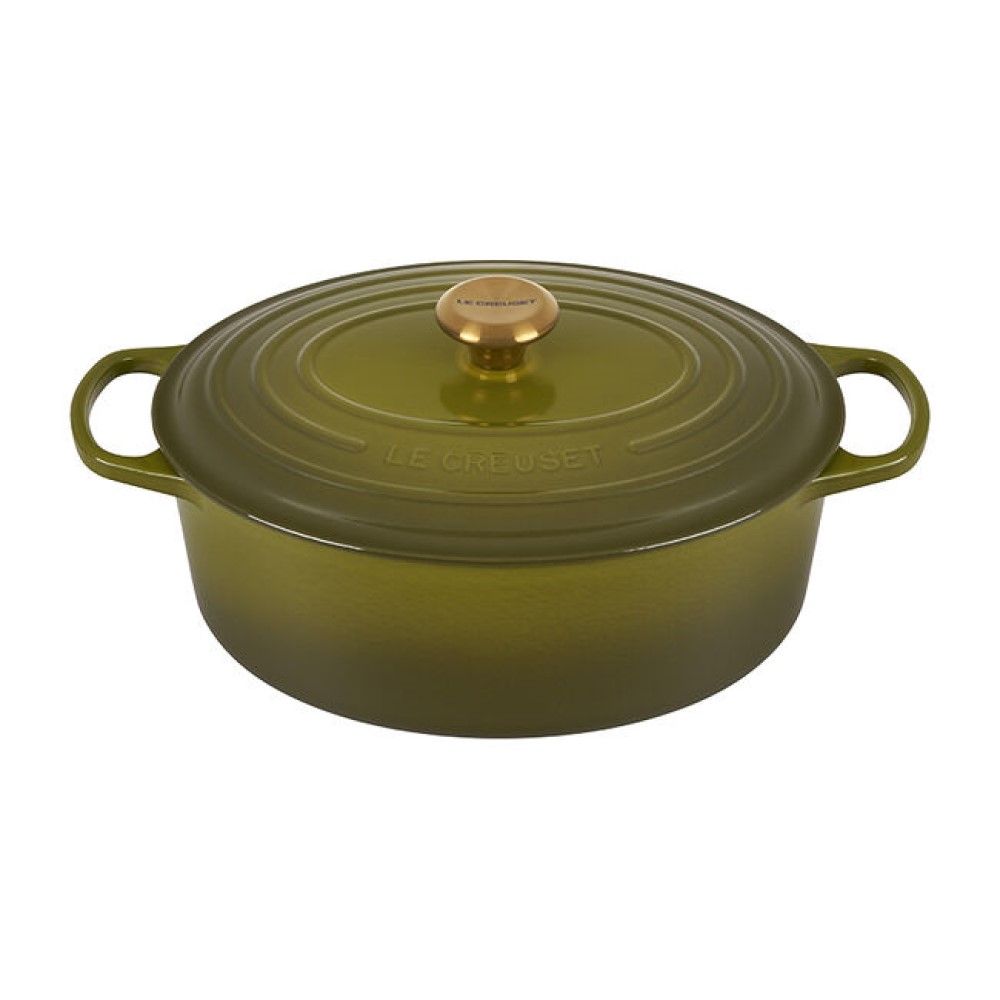 6.75 Qt. Oval Signature Dutch Oven (Olive) | Le Creuset