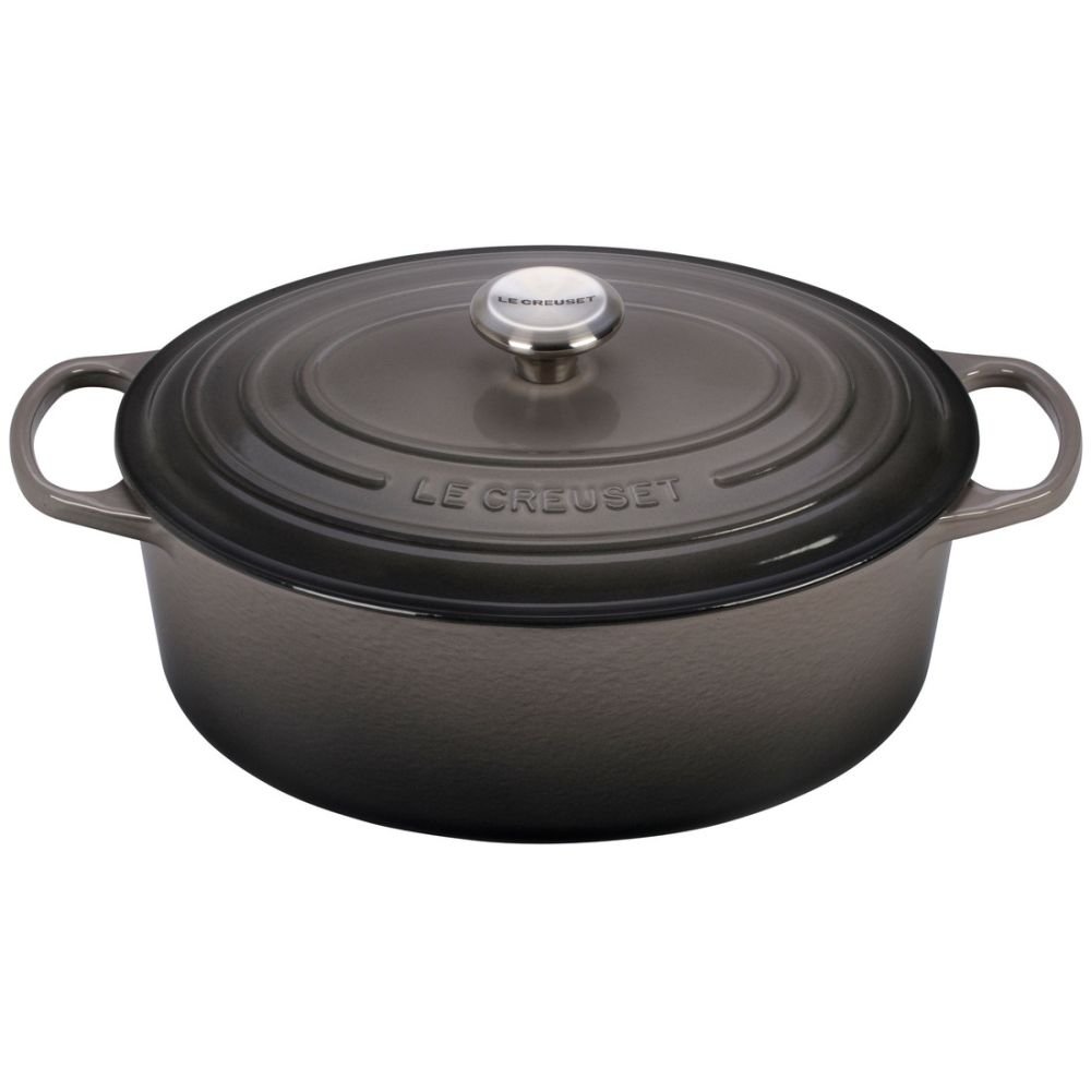 Le Creuset Oval French Oven - Signature 6.75 Qt - Oyster Grey ...