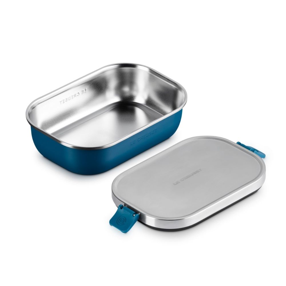 On The Go 30oz Stainless Steel Lunch Box (Deep Teal) | Le Creuset