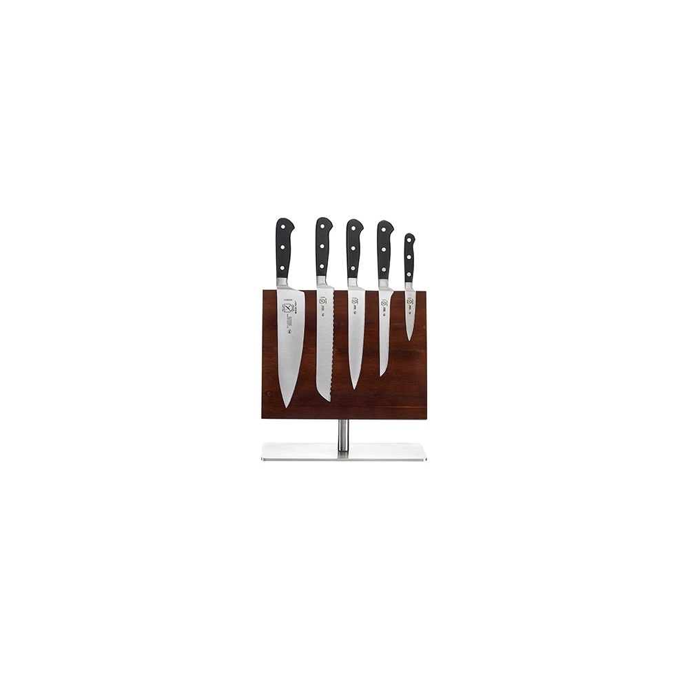 Mercer Culinary M30720 9 1/2 x 8 5/8 Rubberwood Magnetic Knife Rack