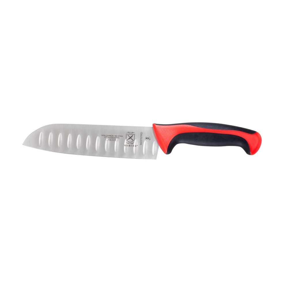 Mercer Cutlery Millennia 7 Santoku Knife - Red - M22707RD