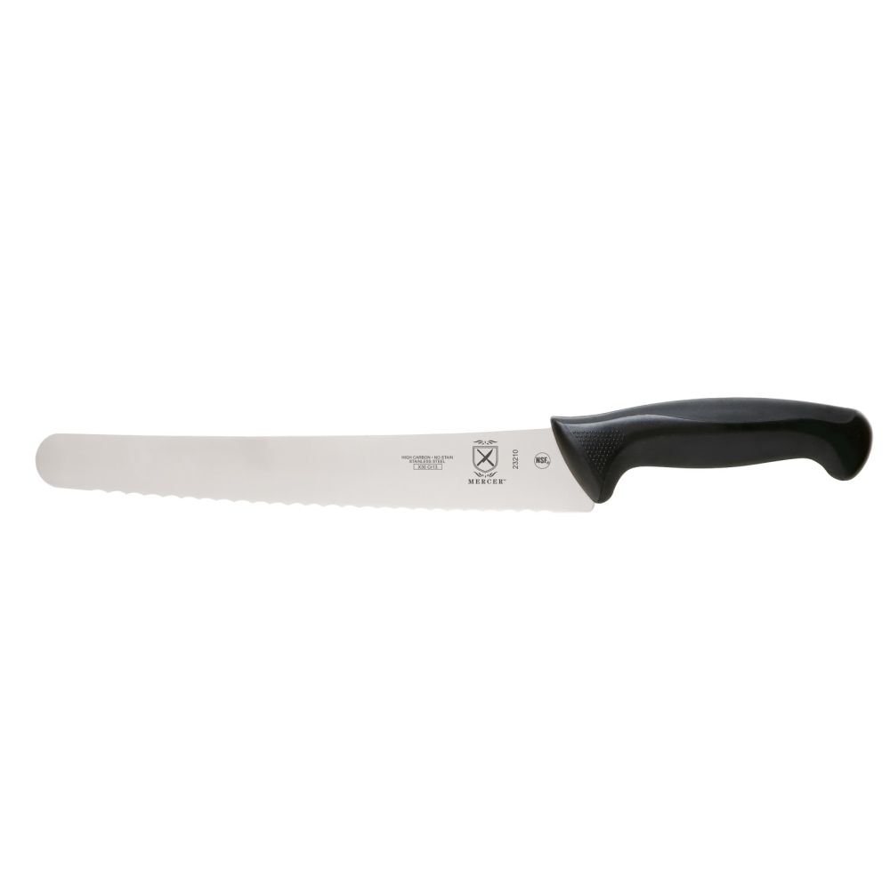 Choice 10 Serrated Edge Slicing / Bread Knife with White Handle