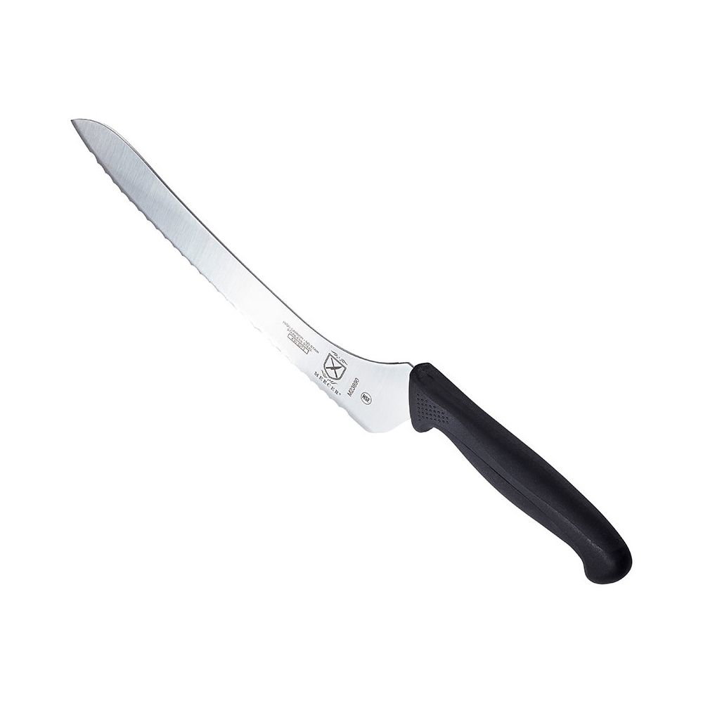  Mercer Culinary M23210 Millennia Black Handle, 10-Inch Wide  Wavy Edge, Bread Knife: Bread Knives: Home & Kitchen