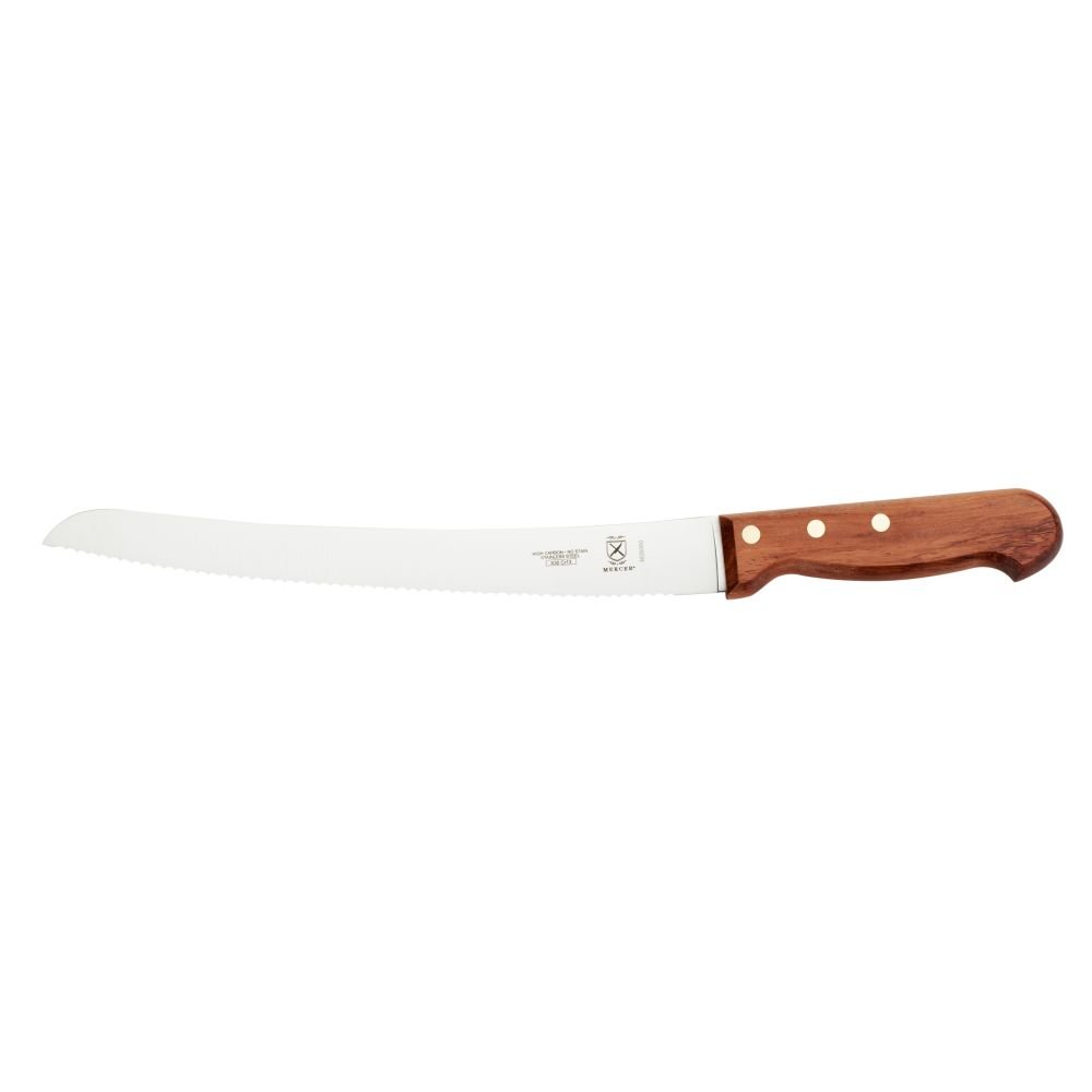 Victorinox 10 inch Straight Wavy Edge Sandwich Knife - Rosewood Handle