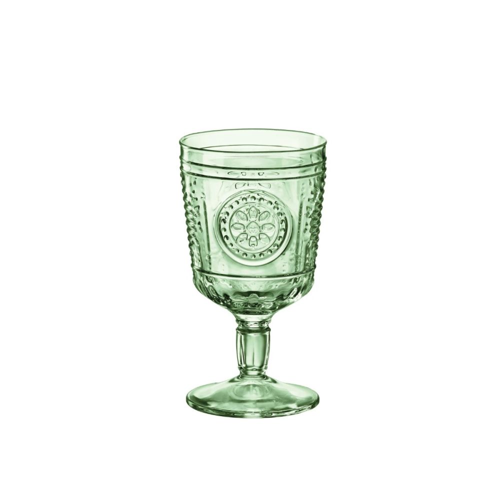 Bormioli Rocco Romantic Cooler Glass Set of 4 16 oz Pastel Green